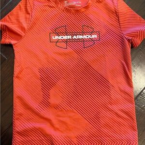 Under Armour Orange Striped Tee
